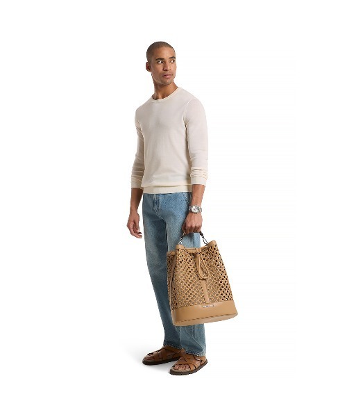 MICHAEL KORS（マイケルコース）の「WHITLEY ハンドウーヴン バックパック ミディアム（バックパック/リュック・メンズ・ベージュ系・FREE）」の2枚目の写真