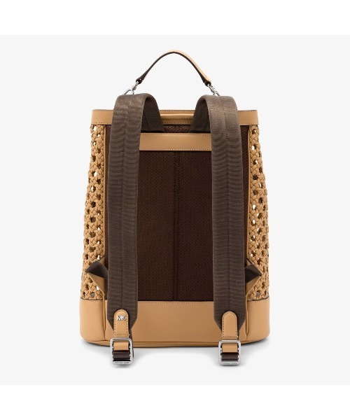 MICHAEL KORS（マイケルコース）の「WHITLEY ハンドウーヴン バックパック ミディアム（バックパック/リュック・メンズ・ベージュ系・FREE）」の4枚目の写真