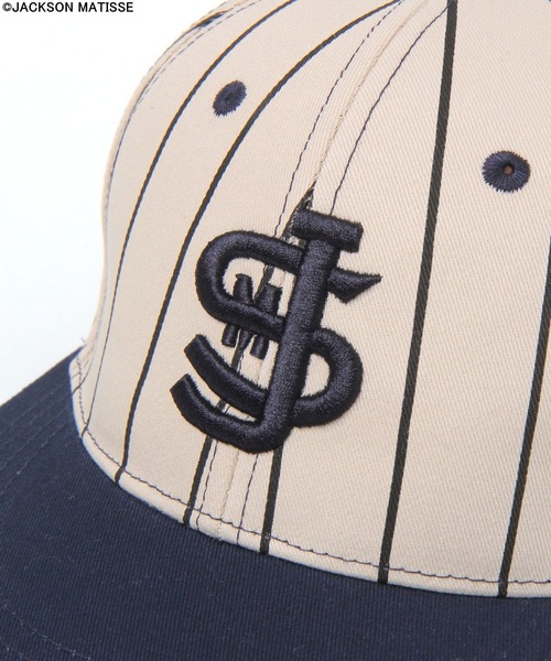 JACKSON MATISSE(ジャクソンマティス)の「【JACKSON MATISSE/BAYFLOW】別注ベースボールCAP(キャップ・メンズ・アイボリー/ネイビー・FREE)」の4枚目の写真