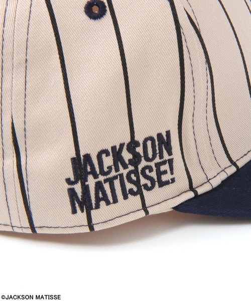 JACKSON MATISSE(ジャクソンマティス)の「【JACKSON MATISSE/BAYFLOW】別注ベースボールCAP(キャップ・メンズ・アイボリー/ネイビー・FREE)」の5枚目の写真