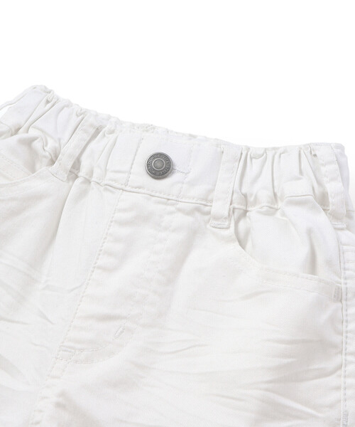 WASK(ワスク)の「【接触冷感】6分丈ロゴパッチ ホワイトストレッチデニム(デニムパンツ・キッズ・ホワイト・140cm/160cm/150cm)」の6枚目の写真