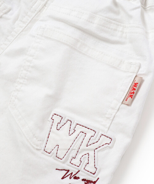 WASK(ワスク)の「【接触冷感】6分丈ロゴパッチ ホワイトストレッチデニム(デニムパンツ・キッズ・ホワイト・140cm/160cm/150cm)」の10枚目の写真
