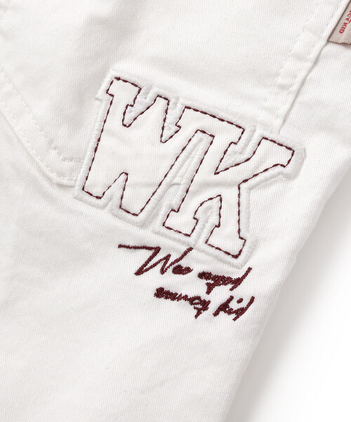 WASK(ワスク)の「【接触冷感】6分丈ロゴパッチ ホワイトストレッチデニム(デニムパンツ・キッズ・ホワイト・140cm/160cm/150cm)」の11枚目の写真
