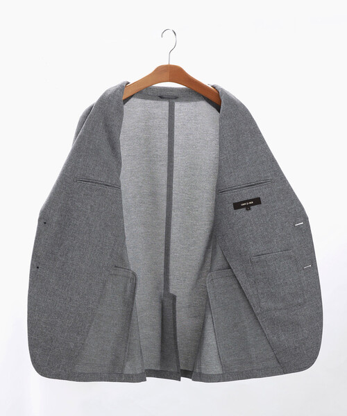 COMME CA MEN(コムサメン)の「【セットアップ対応】杢カラミ織ドビー シングルテーラードジャケット(テーラードジャケット・メンズ・グレー/ネイビー・M/S/L)」の21枚目の写真
