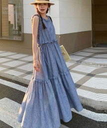 リネン キャミソールワンピース