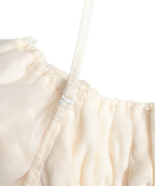 CLANE(クラネ)の「CLANE/クラネ/W FACE TOPSTITCHED FRILL TOPS(Tシャツ/カットソー・レディース・アイボリー/ブラック・1)」の19枚目の写真