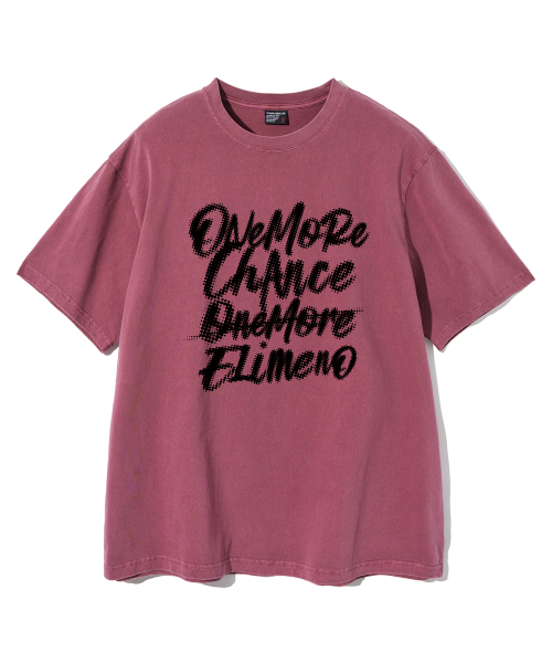 ELIMENO(エリメノ)の「EL ハーフチャンス ピグメント 半袖Tシャツ 4Color(Tシャツ/カットソー・メンズ・ネイビー/チャコール/バーガンディー/グレー・1/2/3/4)」の5枚目の写真