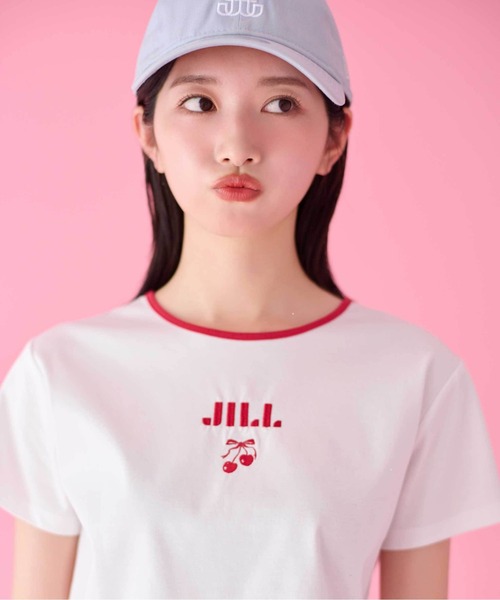 JILL by JILL STUART(ジルバイジルスチュアート)の「<Cherryシリーズ>チェリーロゴTシャツ(Tシャツ/カットソー・レディース・ホワイト/ミント/ホワイト系その他・FREE)」の1枚目の写真