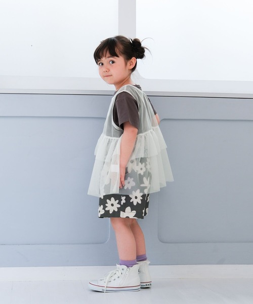 LEPSIM(レプシィム)の「【KIDS】チュールセットプリントT 666133(Tシャツ/カットソー・キッズ・ライトピンク/オフホワイト/ブルー・120/130/140)」の8枚目の写真