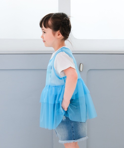 LEPSIM(レプシィム)の「【KIDS】チュールセットプリントT 666133(Tシャツ/カットソー・キッズ・ライトピンク/オフホワイト/ブルー・120/130/140)」の18枚目の写真
