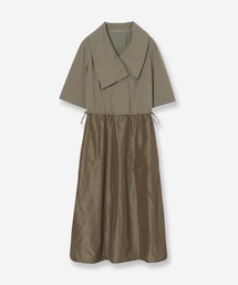 R-ISM（リズム）の「【接触冷感・紫外線防止・洗える】ビックカラージャージーコンビワンピース（ワンピース）」