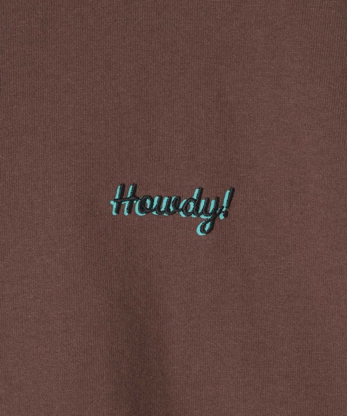 GEORGE'S(ジョージズ)の「エンブロイダリープリントTシャツ(Tシャツ/カットソー・メンズ・チャコールグレー/オフホワイト/ブラウン・LARGE/MEDIUM)」の9枚目の写真