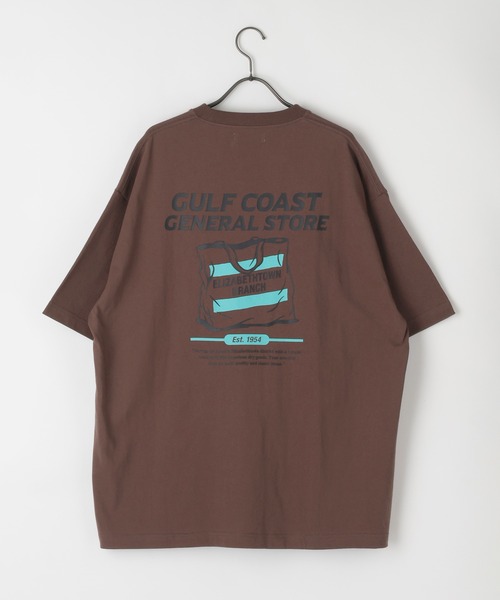 GEORGE'S(ジョージズ)の「エンブロイダリープリントTシャツ(Tシャツ/カットソー・メンズ・チャコールグレー/オフホワイト/ブラウン・LARGE/MEDIUM)」の10枚目の写真
