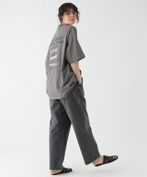 GEORGE'S(ジョージズ)の「エンブロイダリープリントTシャツ(Tシャツ/カットソー・メンズ・チャコールグレー/オフホワイト/ブラウン・LARGE/MEDIUM)」の22枚目の写真