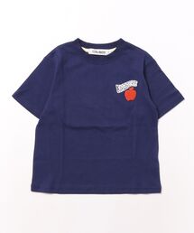 りんご刺繍プリントTシャツ
