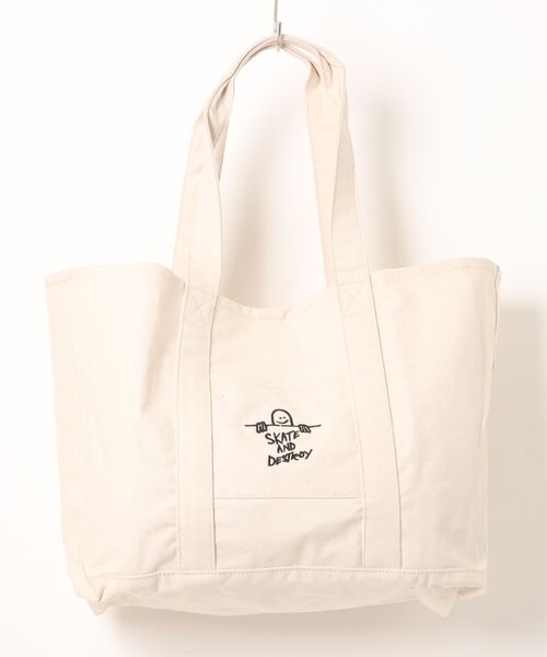 THRASHER(スラッシャー)の「THRASHER BASIC TOTE BAG(トートバッグ・メンズ・ホワイト系その他2/ホワイト系その他・FREE)」の2枚目の写真