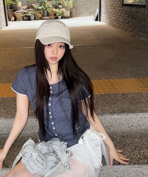 ROSEFRANTZ（ロゼフランツ）の「Round Collar Short Sleeve Blouse [Navy]（シャツ/ブラウス・レディース・ネイビー・SMALL/MEDIUM）」の17枚目の写真