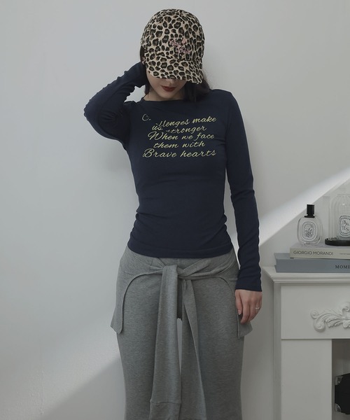 Ulysses(ユリシス)の「メッセージロゴプリントカットソー(Tシャツ/カットソー・レディース・ホワイト/ネイビー・M/S)」の16枚目の写真