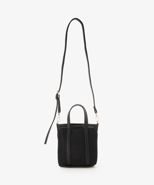 Afternoon Tea（アフタヌーンティー）の「メッシュミニショルダーバッグ（ショルダーバッグ・レディース・ブラック/オフホワイト/ベージュ・ONE SIZE）」の8枚目の写真