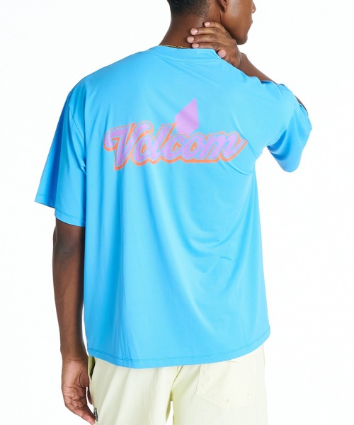 VOLCOM(ボルコム)の「VOLCOM メンズ BEACH PARTY SS RASH TEE サーフTシャツ 【2026年夏モデル】(Tシャツ/カットソー・メンズ・ホワイト/ライトブルー/ブラック・MEDIUM/LARGE/X-LARGE)」の3枚目の写真
