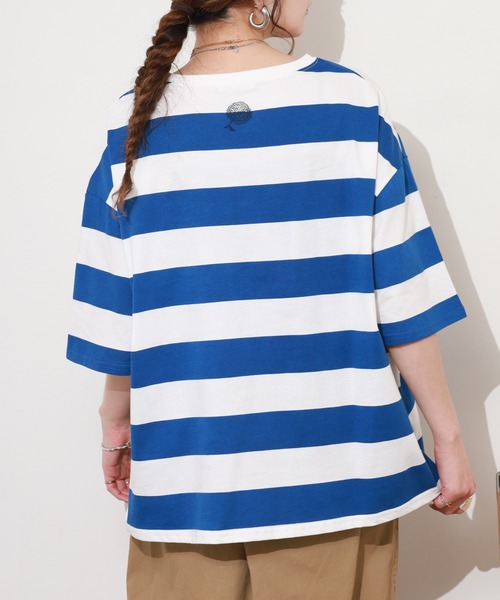 BARNDOOR（バーンドア）の「ボーダー＊ドット T 26SS 半袖（Tシャツ/カットソー・レディース・ブルー/レッド/ブラック・FREE）」の20枚目の写真