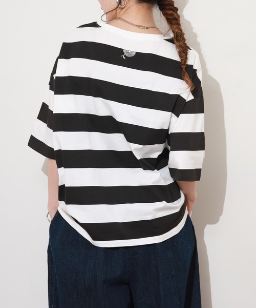 BARNDOOR（バーンドア）の「ボーダー＊ドット T 26SS 半袖（Tシャツ/カットソー・レディース・ブルー/レッド/ブラック・FREE）」の13枚目の写真
