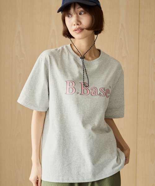 BROKEN BASE(ブロークンベース)の「B.Base Glitter Tee / B.Base グリッターTee(Tシャツ/カットソー・メンズ・イエロー/ネイビー/ブラック/アッシュ・SMALL/MEDIUM/LARGE)」の2枚目の写真