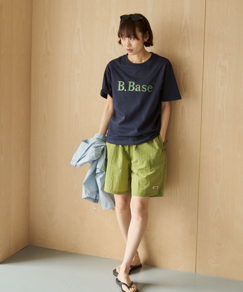 BROKEN BASE(ブロークンベース)の「B.Base Glitter Tee / B.Base グリッターTee(Tシャツ/カットソー・メンズ・イエロー/ネイビー/ブラック/アッシュ・SMALL/MEDIUM/LARGE)」の10枚目の写真