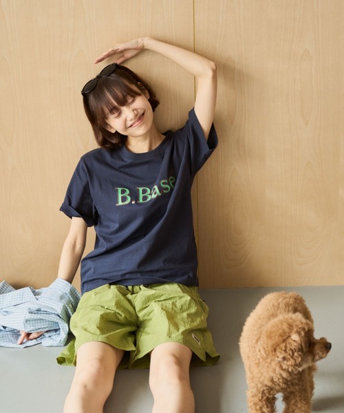 BROKEN BASE(ブロークンベース)の「B.Base Glitter Tee / B.Base グリッターTee(Tシャツ/カットソー・メンズ・イエロー/ネイビー/ブラック/アッシュ・SMALL/MEDIUM/LARGE)」の7枚目の写真