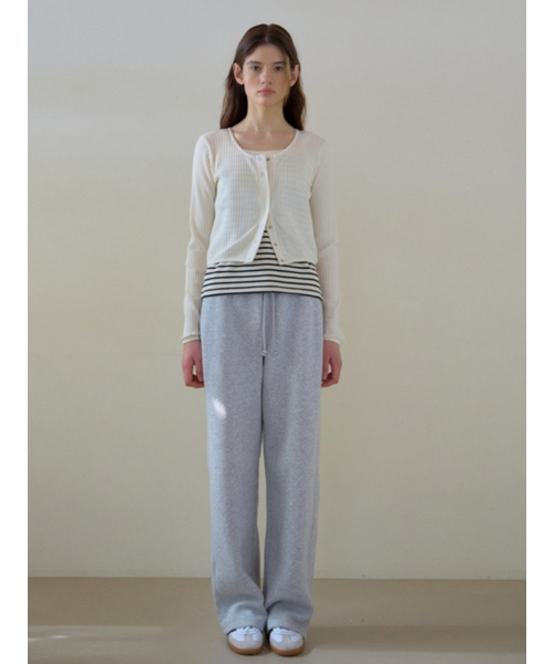 UNNOUT(アナウト)の「SOFT RIB JERSEY CARDIGAN CREAM(カーディガン/ボレロ・レディース・その他・FREE)」の3枚目の写真