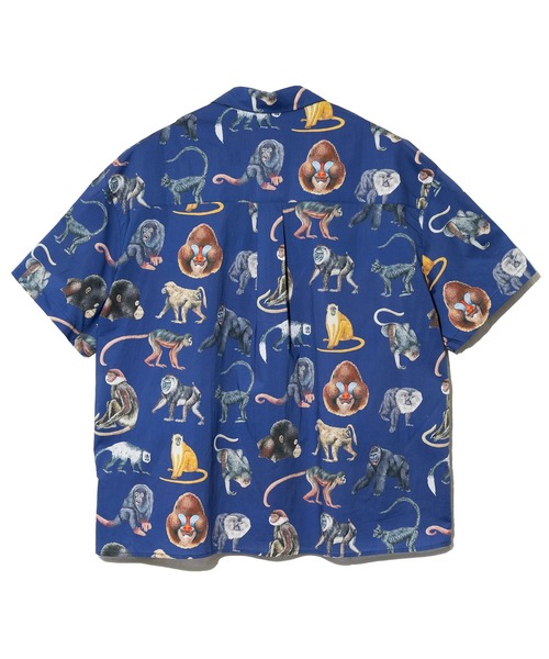 Revo.(レボ)の「Revo./レヴォ モンキーパターン SSシャツ(シャツ/ブラウス・メンズ・ネイビー/ホワイト・LARGE/MEDIUM)」の8枚目の写真