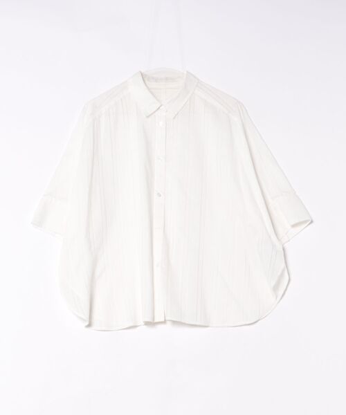 Droite lautreamont(ドロワットロートレアモン)の「【WEB限定】T/Cストライプブラウス(シャツ/ブラウス・レディース・オフホワイト/ブルー/ブラック・M)」の1枚目の写真