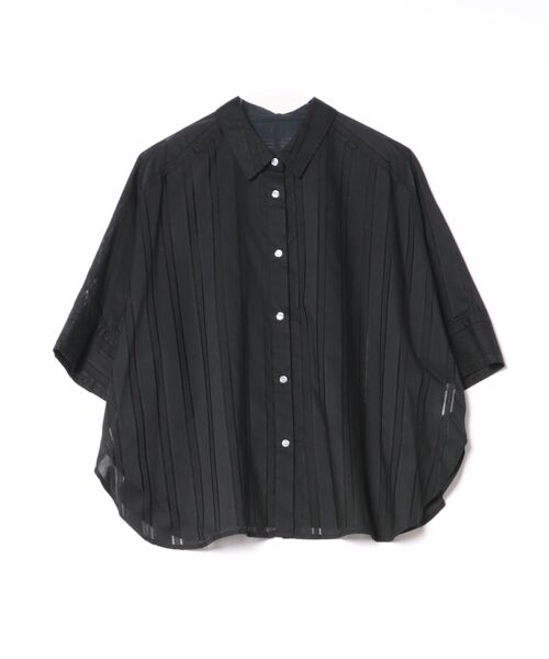Droite lautreamont(ドロワットロートレアモン)の「【WEB限定】T/Cストライプブラウス(シャツ/ブラウス・レディース・オフホワイト/ブルー/ブラック・M)」の2枚目の写真