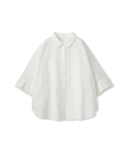 Droite lautreamont(ドロワットロートレアモン)の「【WEB限定】T/Cストライプブラウス(シャツ/ブラウス・レディース・オフホワイト/ブルー/ブラック・M)」の12枚目の写真