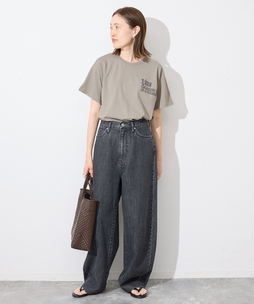 SLOBE IENA(スローブイエナ)の「《WEB限定カラーあり/追加3》1ST ETOILE Tシャツ(Tシャツ/カットソー・レディース・ホワイト/グレー/ブラウン/カーキ・FREE)」の18枚目の写真