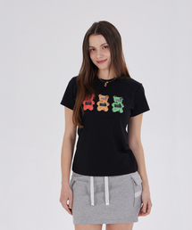 CRIMINALS BEAR SLIM FIT T-SHIRT(BLACK)
