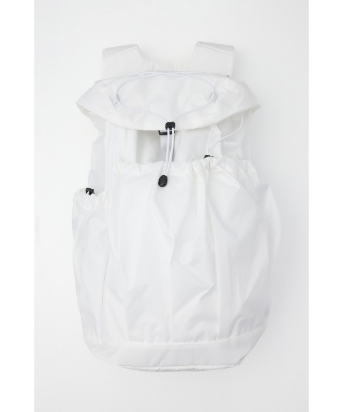 nagonstans（ナゴンスタンス）の「zip backpack（バックパック/リュック・レディース・ホワイト/ブラック・MEDIUM）」の2枚目の写真