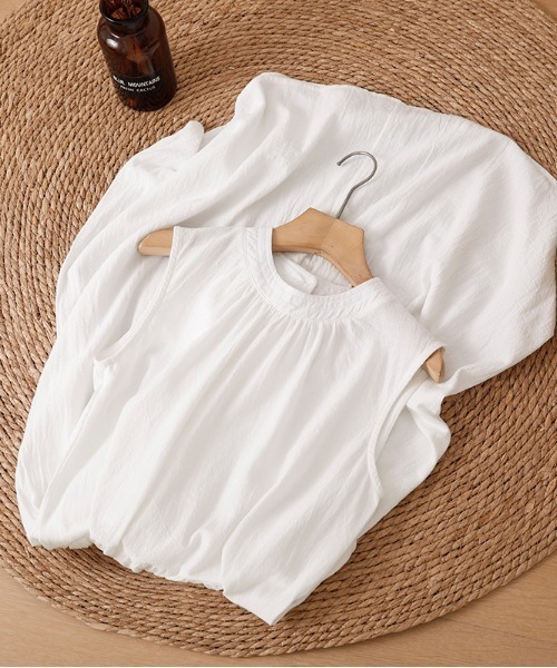 LUCPY(ラクピー)の「ノースリーブティアードロングワンピース(ワンピース・レディース・ホワイト・XX-LARGE/X-LARGE/LARGE/MEDIUM)」の2枚目の写真