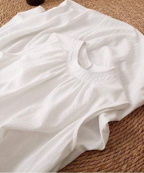 LUCPY(ラクピー)の「ノースリーブティアードロングワンピース(ワンピース・レディース・ホワイト・XX-LARGE/X-LARGE/LARGE/MEDIUM)」の3枚目の写真