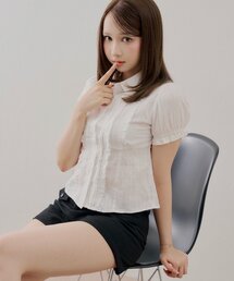 Chico | 【全骨格◎/セットアップ対応】コンパクトパフブラウス(シャツ/ブラウス)