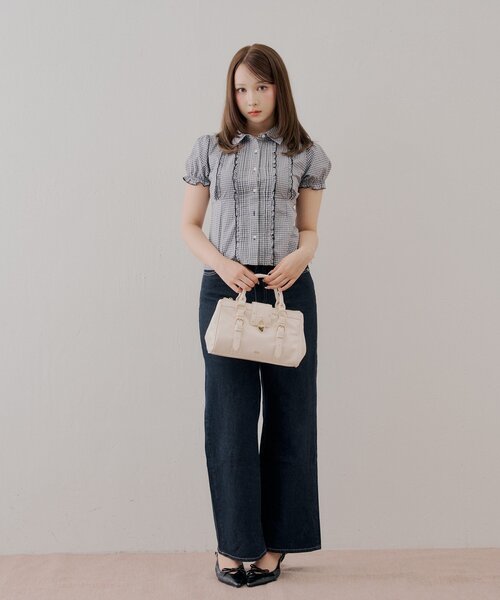 Chico(チコ)の「【全骨格◎/セットアップ対応】コンパクトパフブラウス(シャツ/ブラウス・レディース・ホワイト/ブラウン系その他2/ブラック系その他2・FREE)」の11枚目の写真