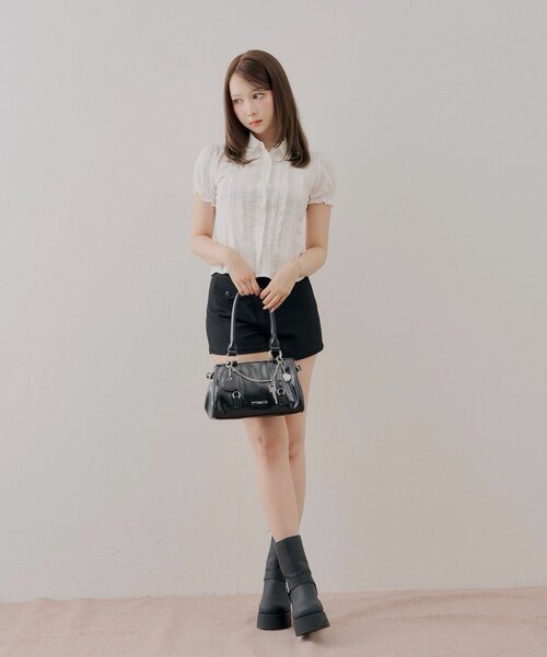 Chico(チコ)の「【全骨格◎/セットアップ対応】コンパクトパフブラウス(シャツ/ブラウス・レディース・ホワイト/ブラウン系その他2/ブラック系その他2・FREE)」の10枚目の写真