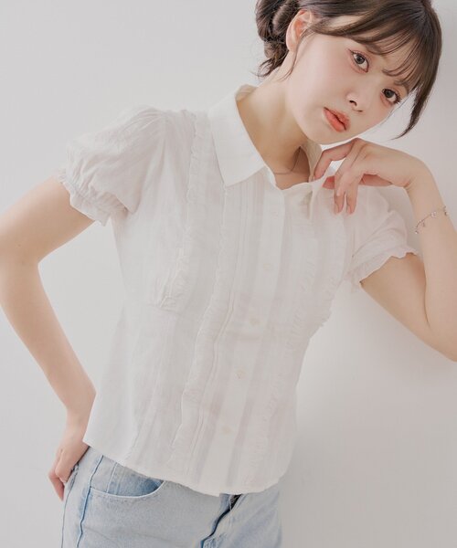 Chico(チコ)の「【全骨格◎/セットアップ対応】コンパクトパフブラウス(シャツ/ブラウス・レディース・ホワイト/ブラウン系その他2/ブラック系その他2・FREE)」の20枚目の写真