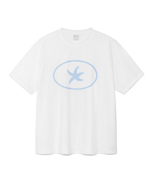 THECOLDESTMOMENT(ザコールデストモーメント)の「TCM starfish stamp T (white)(Tシャツ/カットソー・レディース・その他・SMALL/MEDIUM/LARGE)」の1枚目の写真