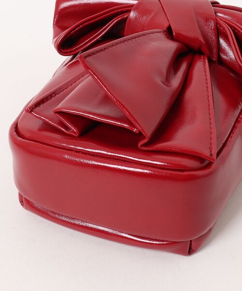 Heather（ヘザー）の「リボンミニショルダーBAG　858275（ショルダーバッグ・レディース・レッド/アイボリー/ホワイト系その他・ONE SIZE）」の6枚目の写真