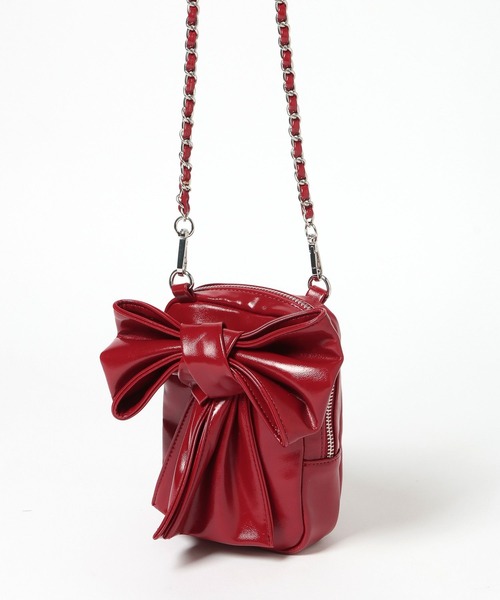 Heather（ヘザー）の「リボンミニショルダーBAG　858275（ショルダーバッグ・レディース・レッド/アイボリー/ホワイト系その他・ONE SIZE）」の9枚目の写真