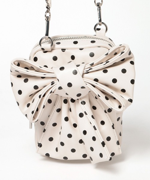 Heather（ヘザー）の「リボンミニショルダーBAG　858275（ショルダーバッグ・レディース・レッド/アイボリー/ホワイト系その他・ONE SIZE）」の12枚目の写真