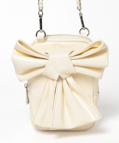 Heather（ヘザー）の「リボンミニショルダーBAG　858275（ショルダーバッグ・レディース・レッド/アイボリー/ホワイト系その他・ONE SIZE）」の13枚目の写真