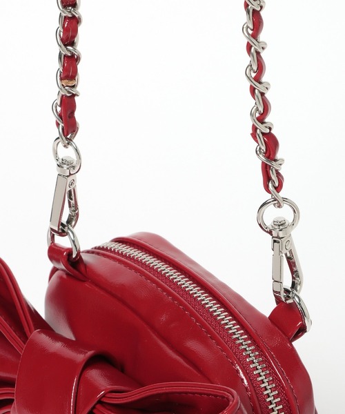 Heather（ヘザー）の「リボンミニショルダーBAG　858275（ショルダーバッグ・レディース・レッド/アイボリー/ホワイト系その他・ONE SIZE）」の16枚目の写真