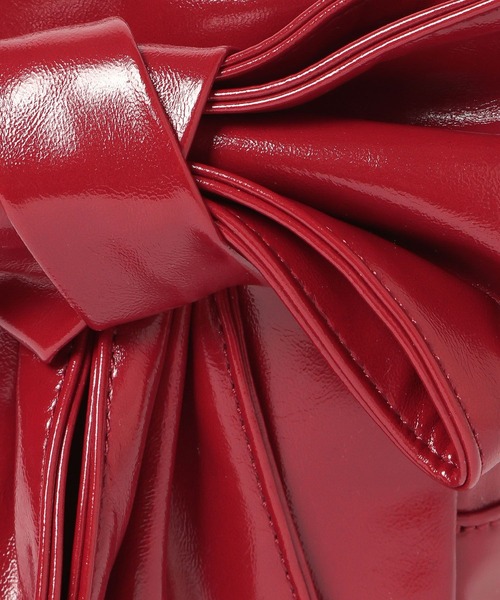 Heather（ヘザー）の「リボンミニショルダーBAG　858275（ショルダーバッグ・レディース・レッド/アイボリー/ホワイト系その他・ONE SIZE）」の4枚目の写真